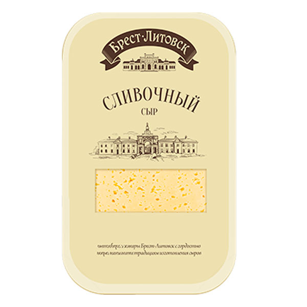 Sliced Cheese Creamy 50% Slivochniy – 4.58 oz (130gr)
